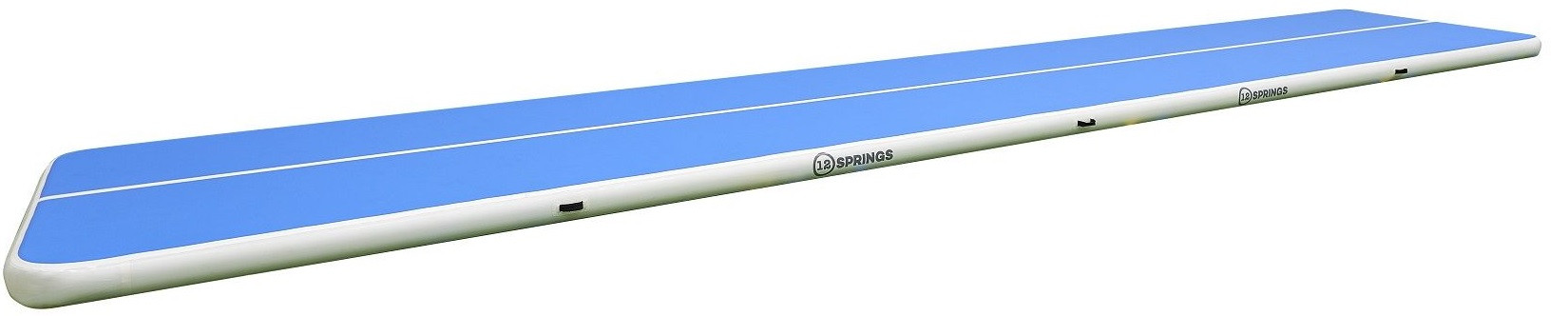 12SPRINGS Airtrack - 1200 x 200 x 20 cm - Plus - Blau / Weiß