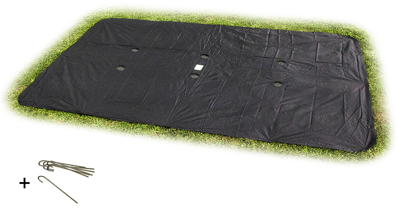 EXIT ebenerdiges Trampolin Abdeckplane rechteckig 275x458cm