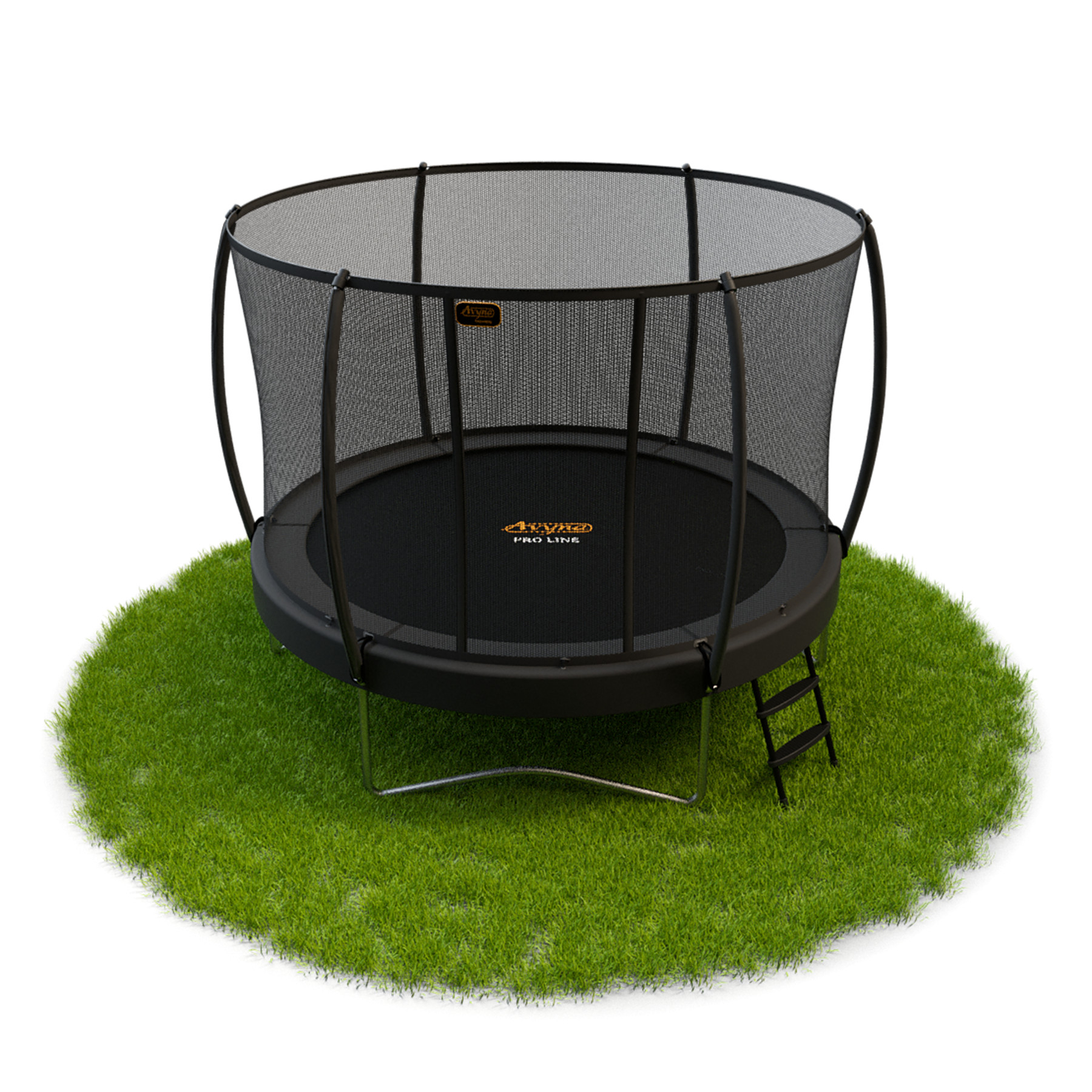 Avyna Trampolin mit Sicherheitsnetz Pro-Line - ø 305 cm (10ft) - HD Plus Schutzrand - Grau