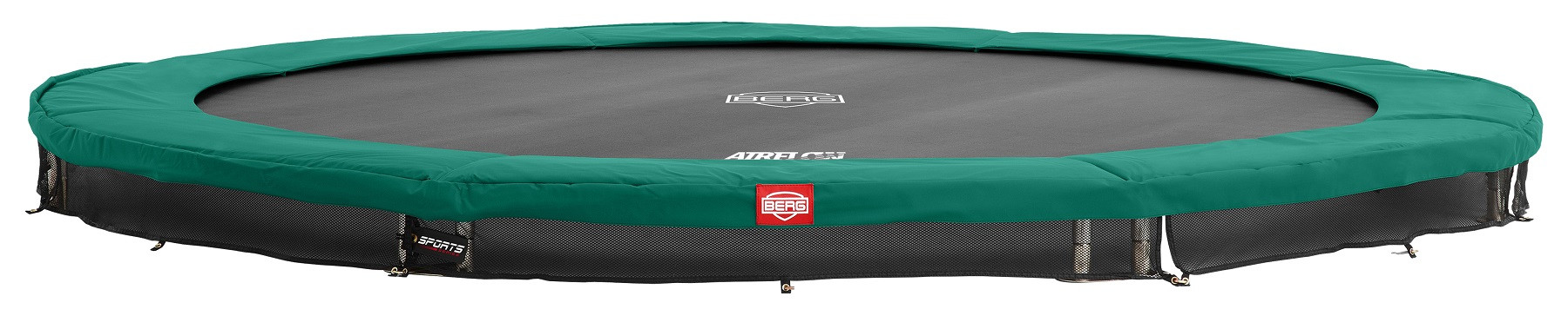 BERG Trampolin Champion - InGround - rundes - 430 cm - Grün