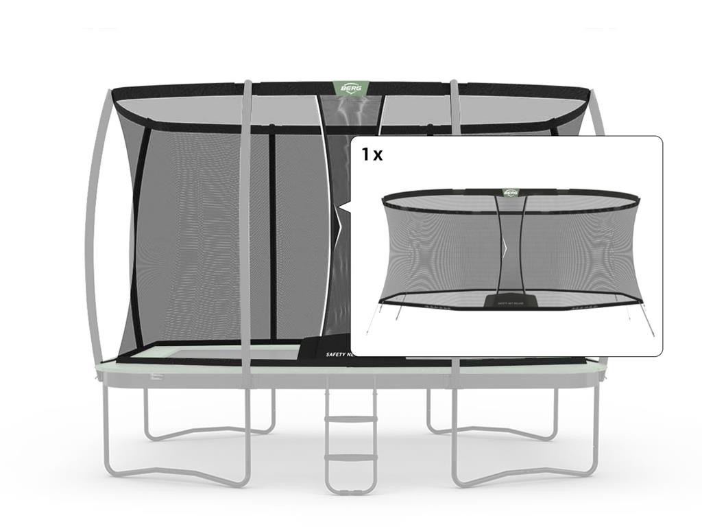 BERG Trampolin-Sicherheitsnetz Deluxe XL für Ultim Eco - 410 x 250 cm - Loses Netz