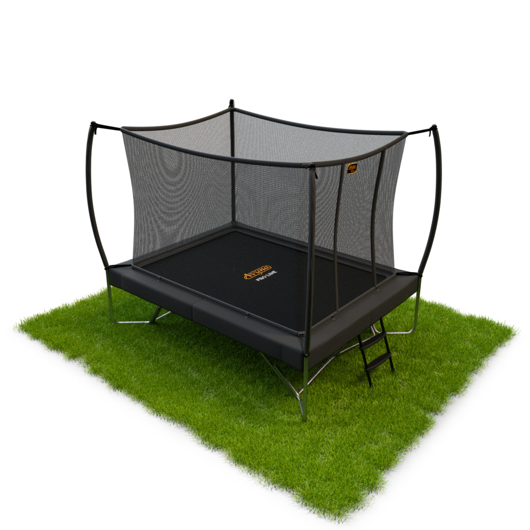 Avyna Pro-Line Trampolin mit Sicherheitsnetz 275 x 190 cm (213) - Grau
