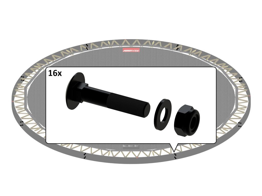 BERG Trampolin-Rahmenteil - Flatground Champion - Befestigungen