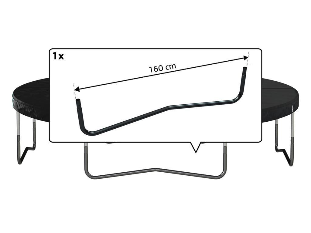 BERG Trampolin Rahmenteil - Favorit - W-Fuß 380 (160 cm) Schwarz