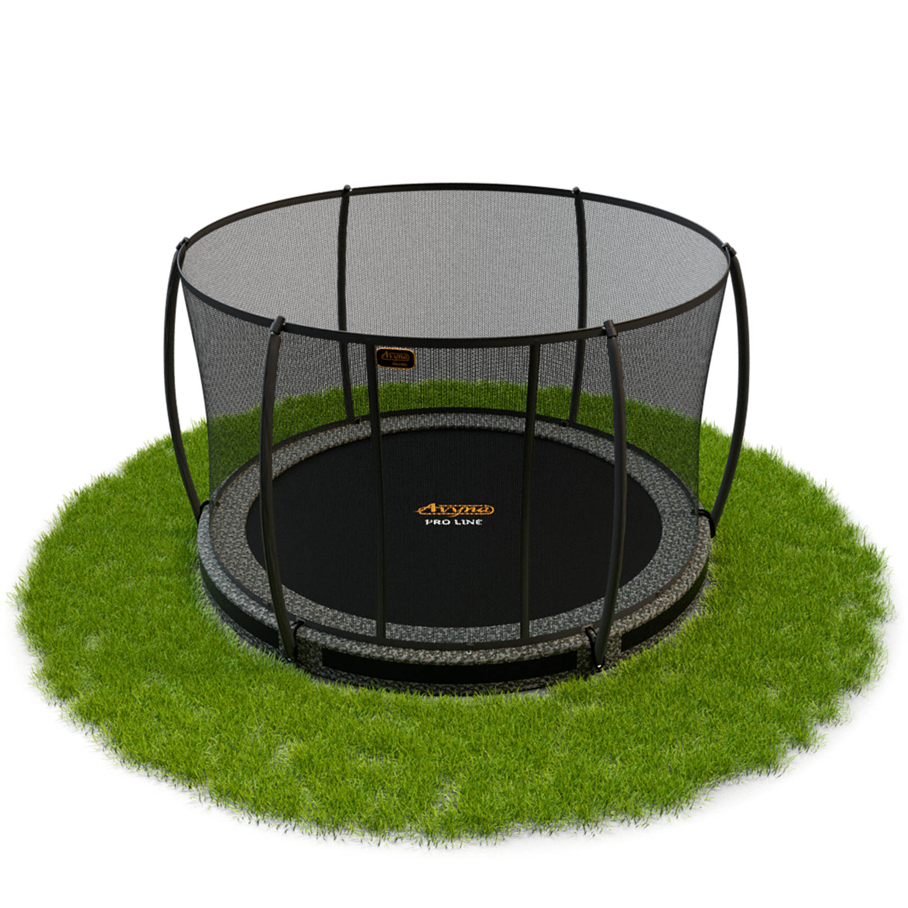 Avyna Pro-Line Boden-Trampolin mit Sicherheitsnetz 245 cm (8ft) - Camouflage