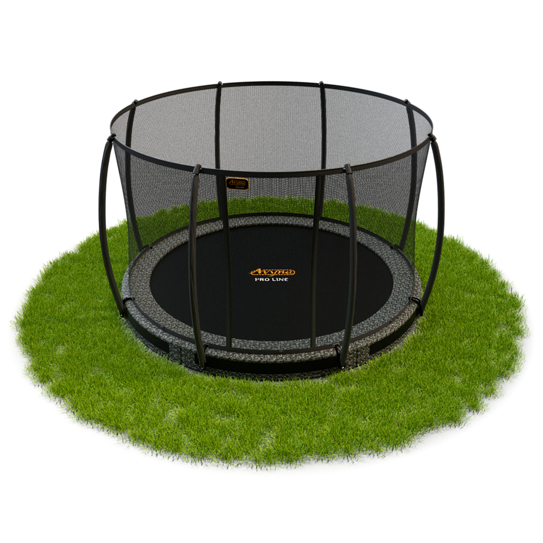 Avyna Trampolin Inground mit Pro-Line Sicherheitsnetz - ø 430 cm (14ft) - Camouflage