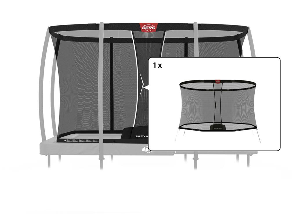 BERG Trampolin-Sicherheitsnetz Ultim Safetynet Deluxe - Loses Netz - 330 x 220 cm