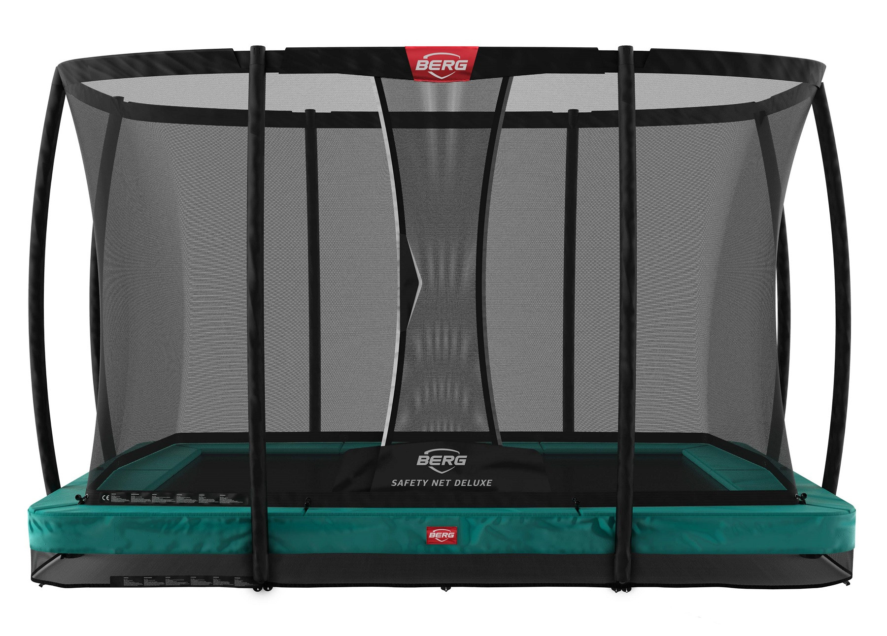 BERG Ultim Champion trampolin InGround 330 cm Grün + Safety Net Deluxe