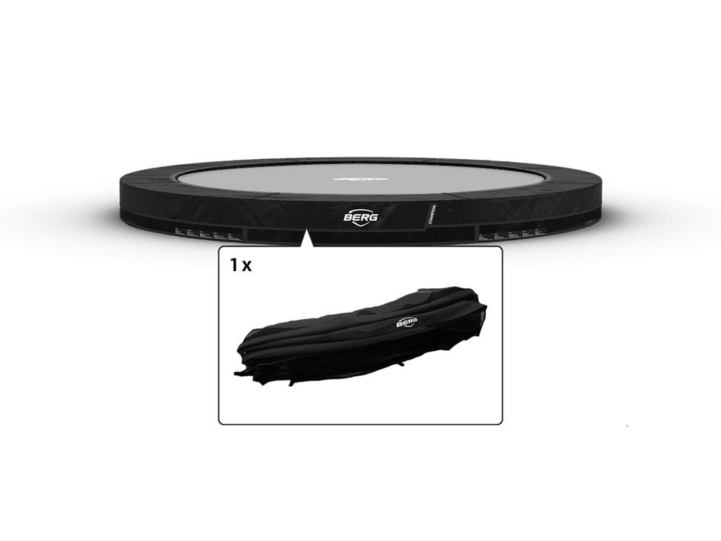 BERG Trampolin Sicherheitsring Champion - InGround - 380 cm - Schwarz