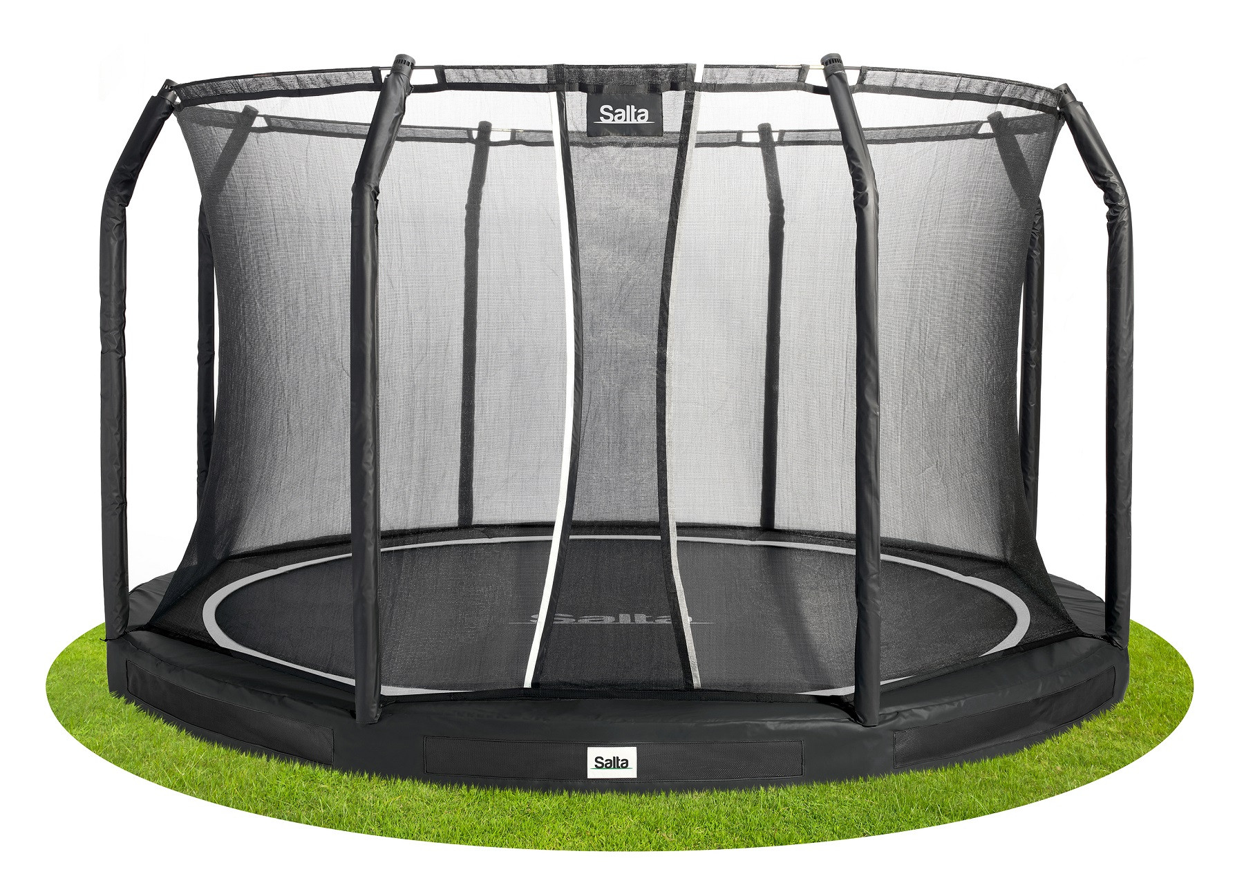 Salta Trampolin Premium Ground - 396cm - Rund Schwarz