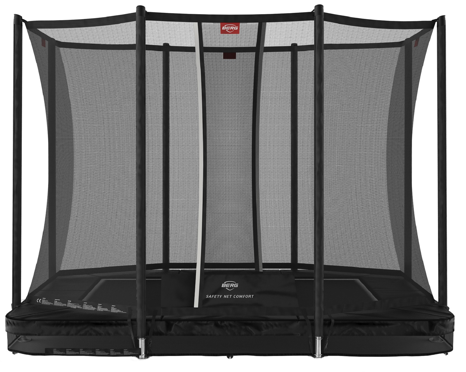 BERG Ultim Favorit trampolin InGround 280 cm Schwarz + Safety Net Comfort