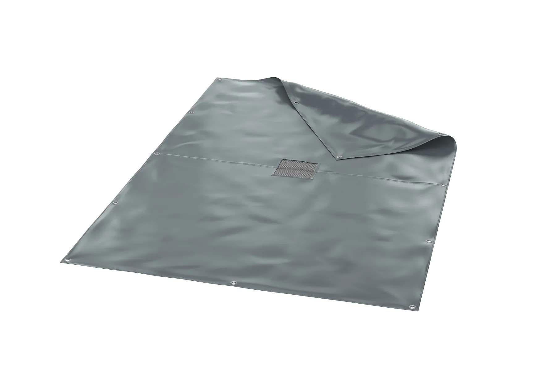 Akrobat Trampolinabdeckung XCITYX - Flach auf dem Boden - 520 x 365 cm - Schwarz