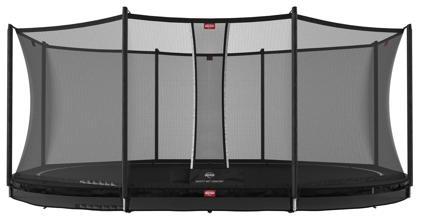 BERG Grand Favorit trampolin InGround 520 cm Schwarz + Safety Net Comfort