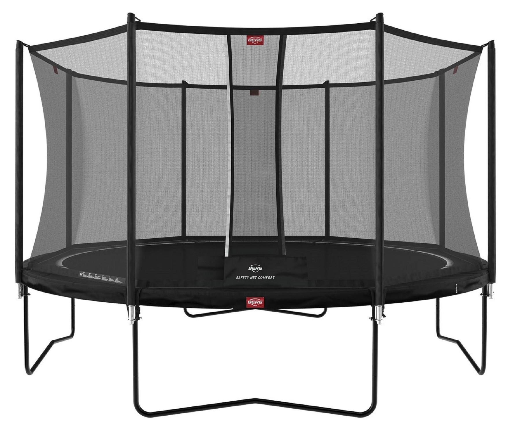 BERG Favorit trampolin Regular 430 cm Schwarz + Safety Net Comfort