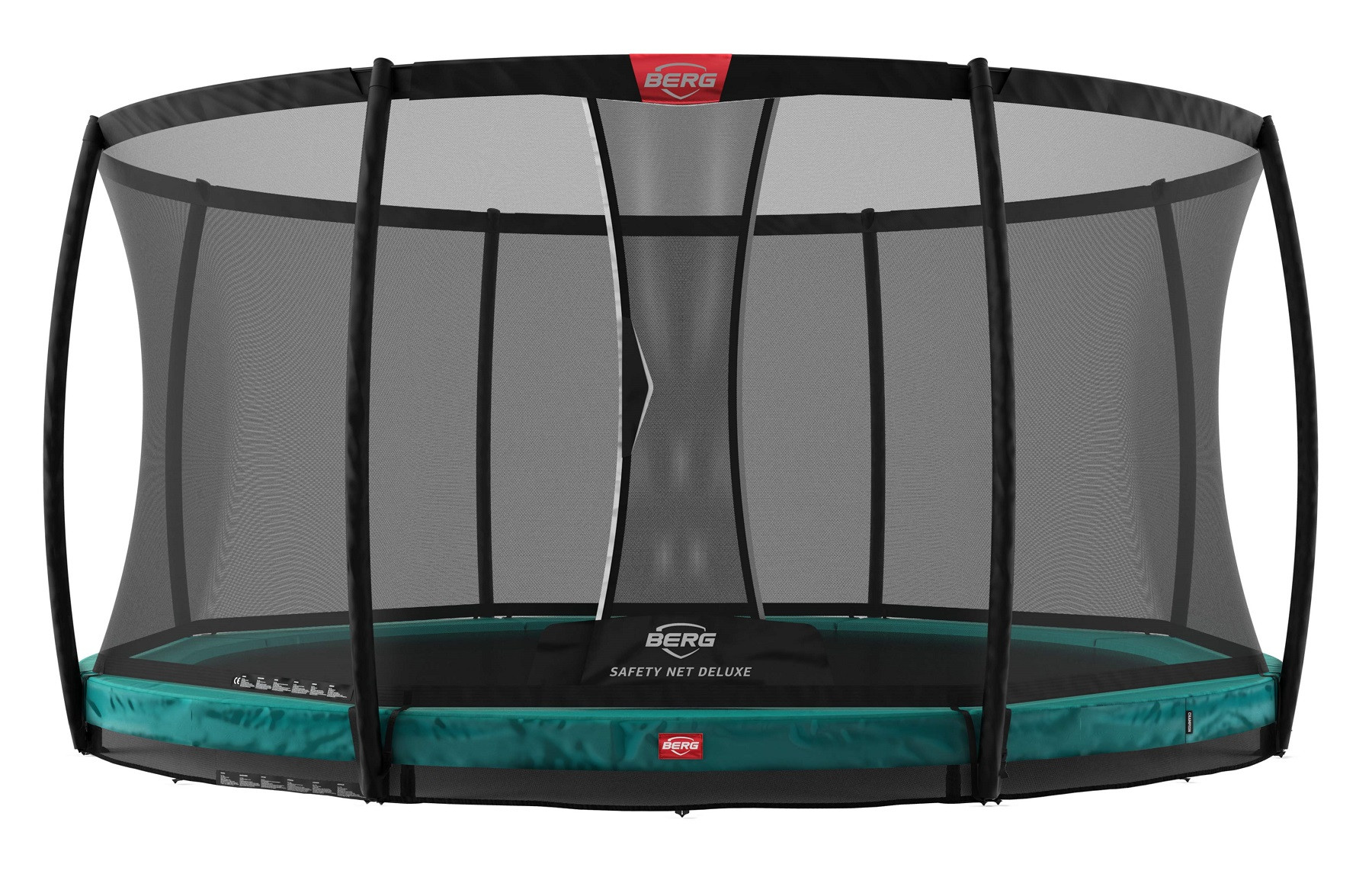 BERG Champion trampolin InGround 430 cm Grün + Safety Net Deluxe