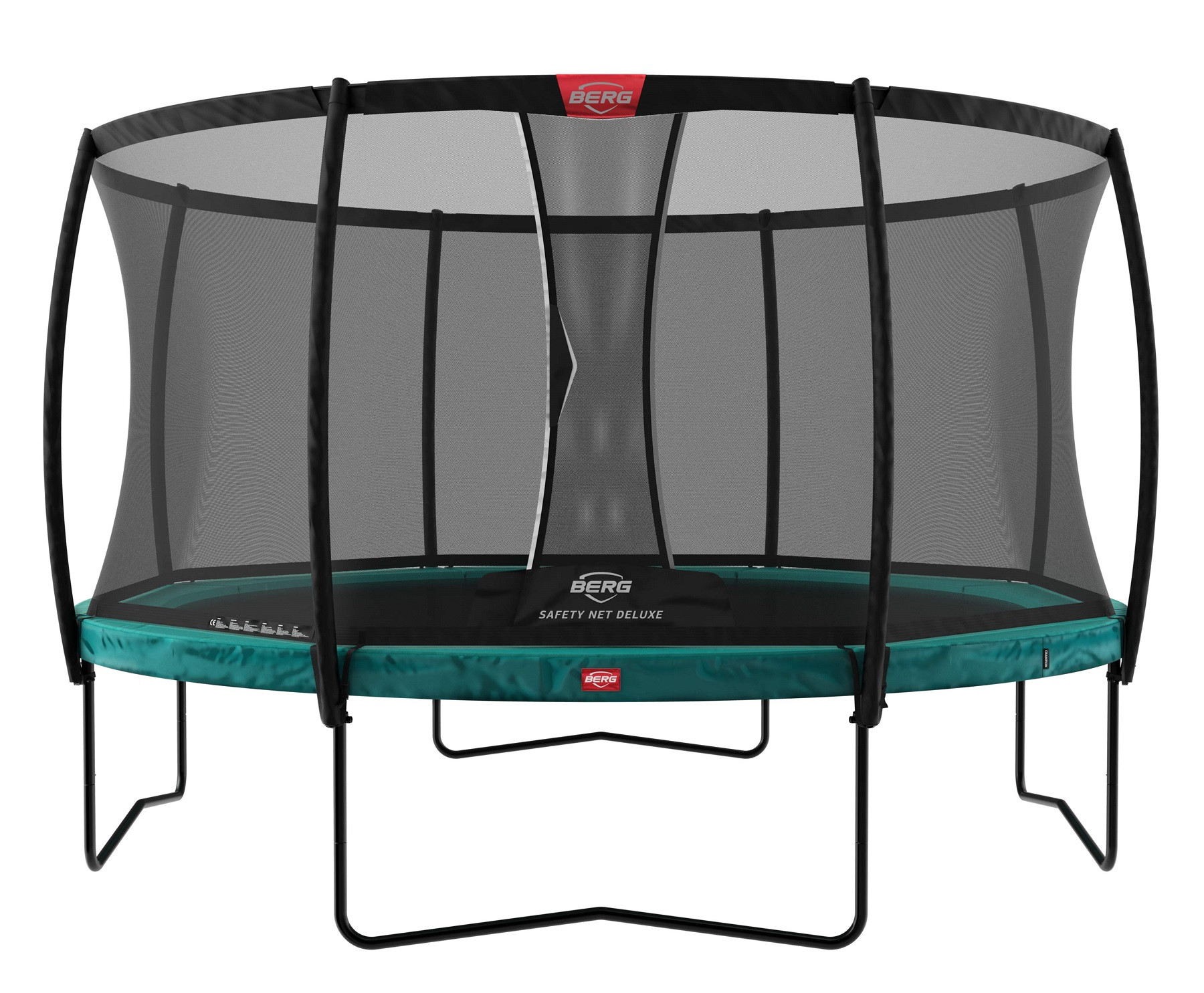 BERG Trampolin Champion mit Sicherheitsnetz - Safetynet Deluxe - 430 cm - Grün