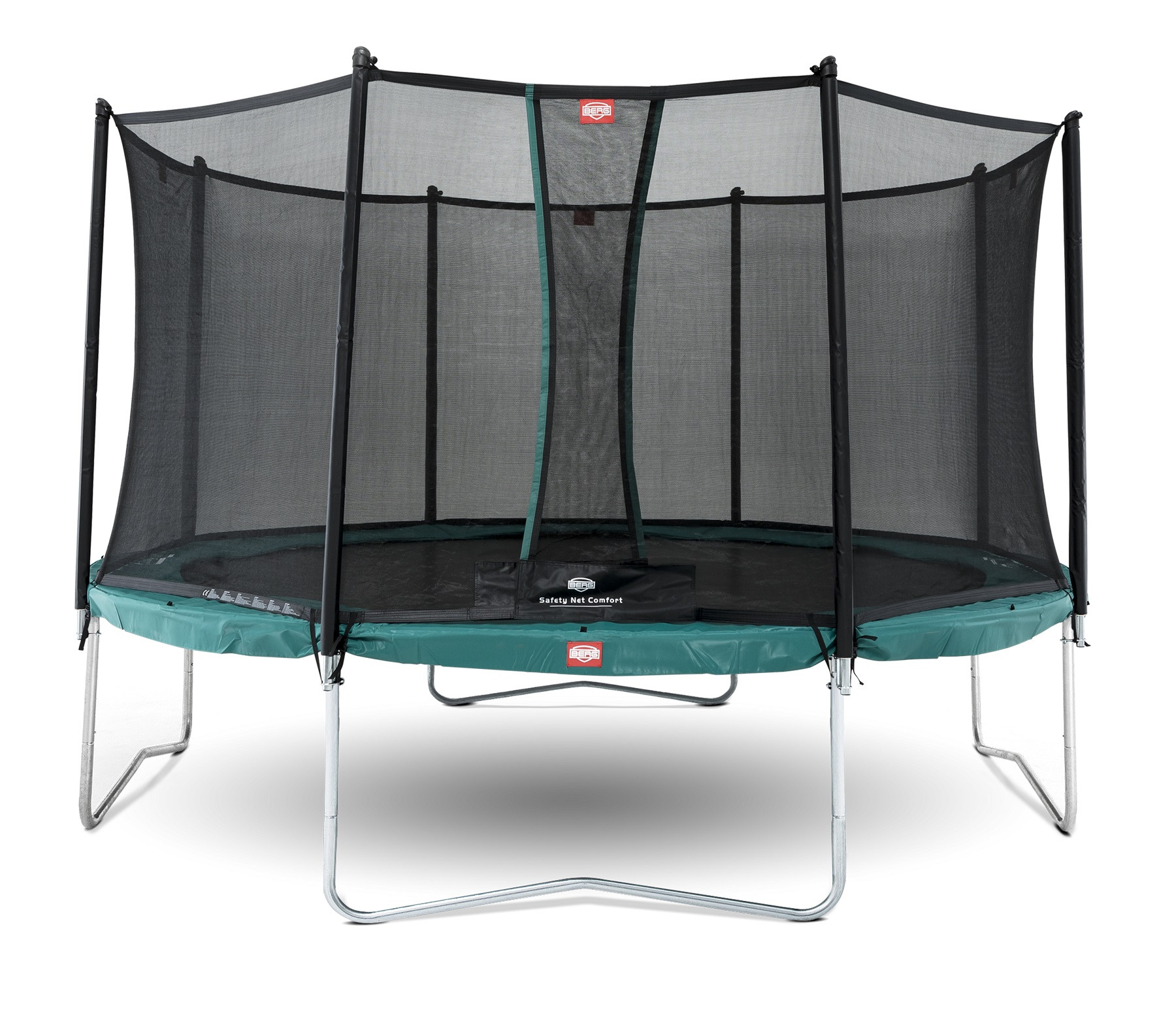 BERG Favorit trampolin Regular 380 cm Grün + Safety Net Comfort
