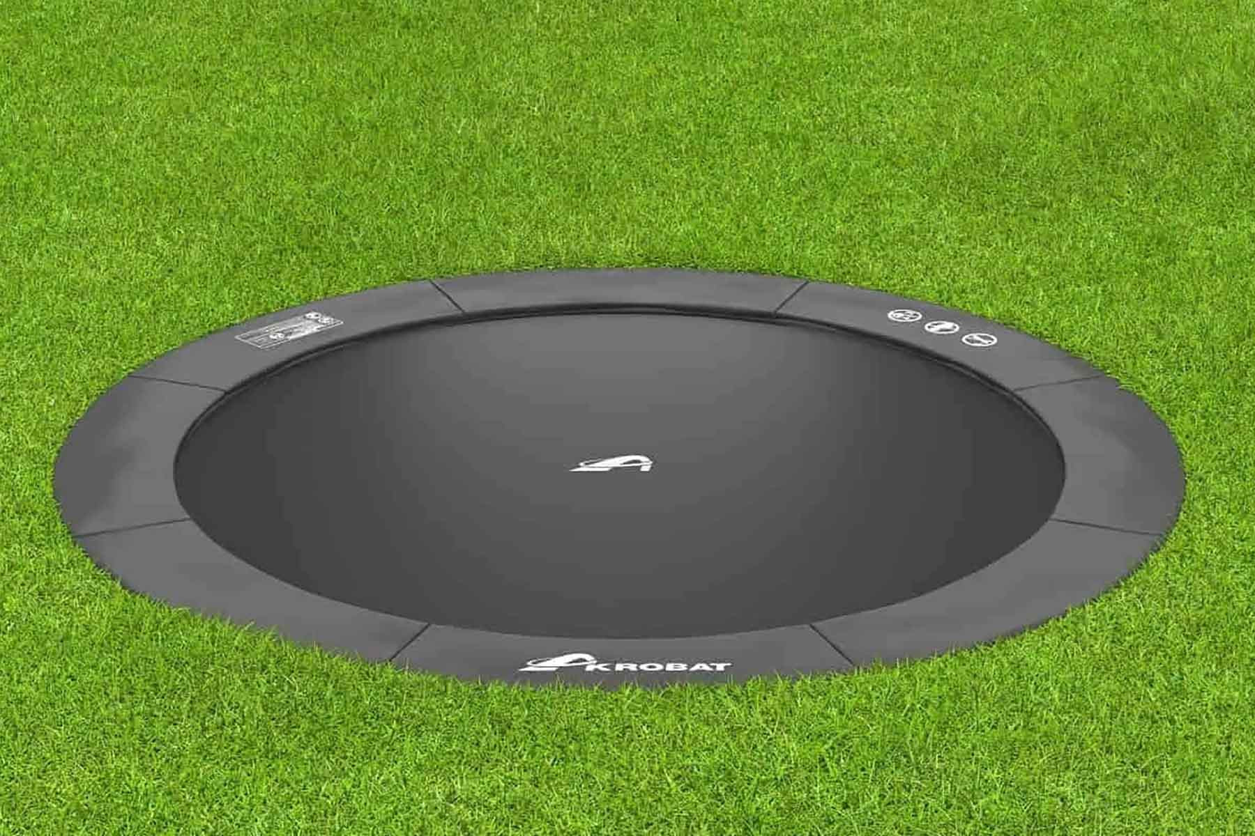 Akrobat Trampolin Primus - Flat to the Ground - 365 cm - Anthrazit