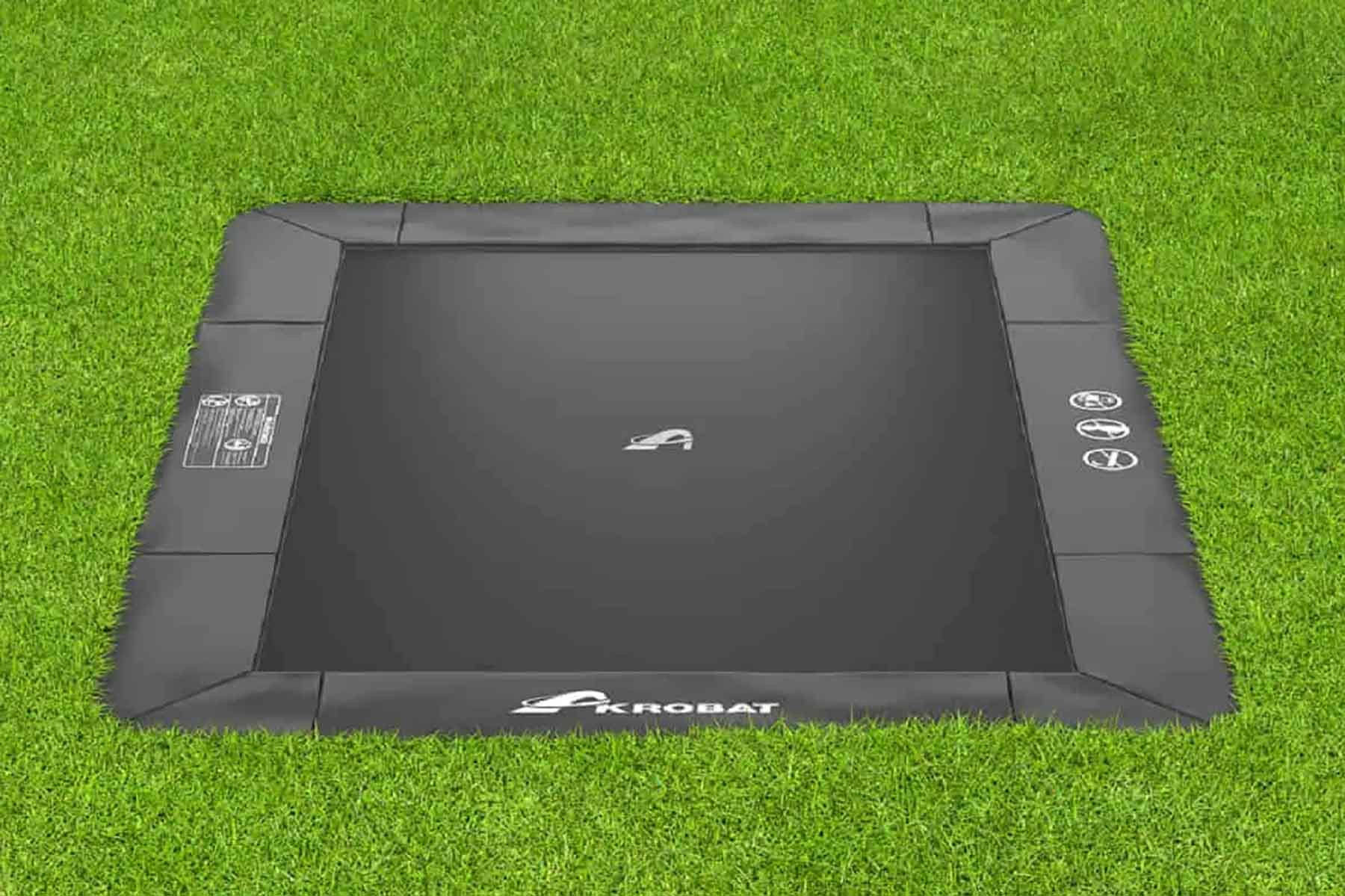 Akrobat Primus Flat To The Ground Trampolin - 520 x 305 cm - Anthrazit