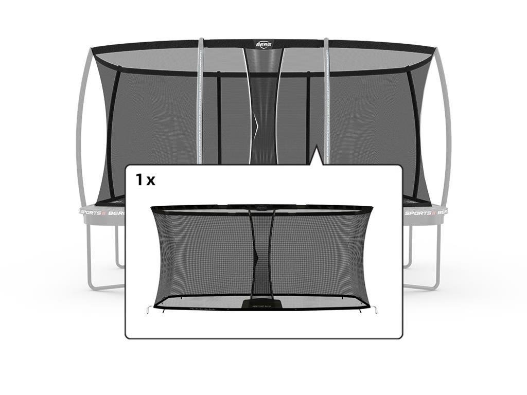 BERG Trampolin Sicherheitsnetz - Sicherheitsnetz Deluxe XL - ProBouncer - 500 x 500 cm - Loses Netz