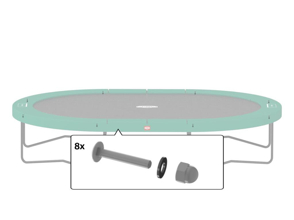 BERG Trampolin Rahmenteil - Grand Champion - Befestigungen für Top Rail 48 mm + 50.8 mm
