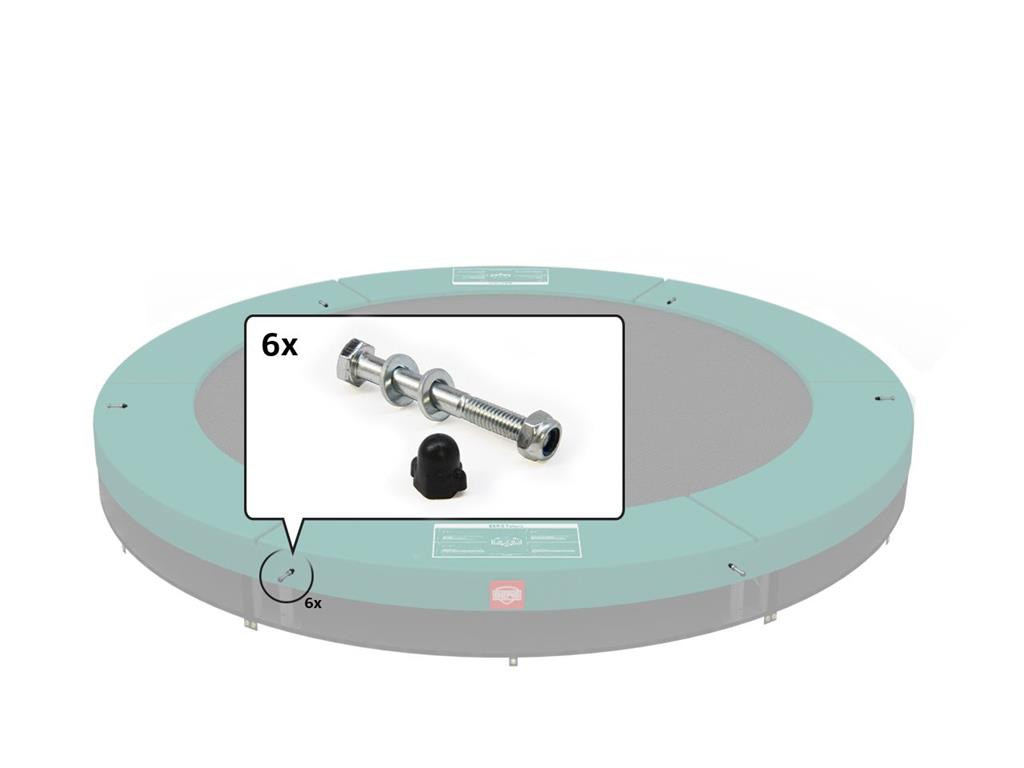 BERG Trampolin Gestellteil - Talent - InGround - Montagesatz für 6 Rohre