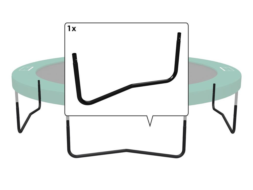 BERG Trampolin Rahmenteil - Champion - W-Bein - 430 cm - Schwarz