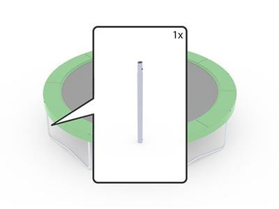 BERG Trampolin Rahmenteil - T-Serie - Zwischenbein 380 cm - 430 cm