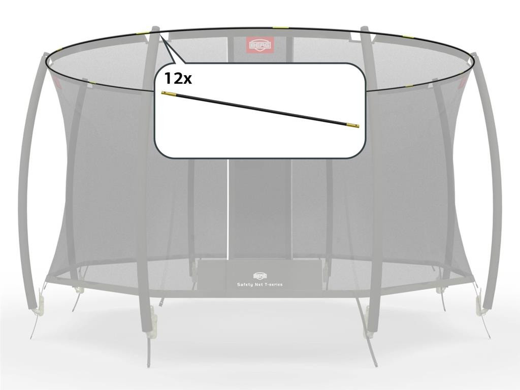 BERG Trampolin-Sicherheitsnetzteil - Zeltrohre der T-Serie - 380 cm