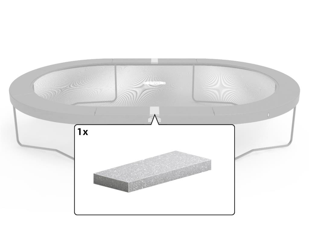 BERG Trampolin-Schutzrandteil - Grand Elite - Schaumstoff für gerades Segment - 520 x 350 cm