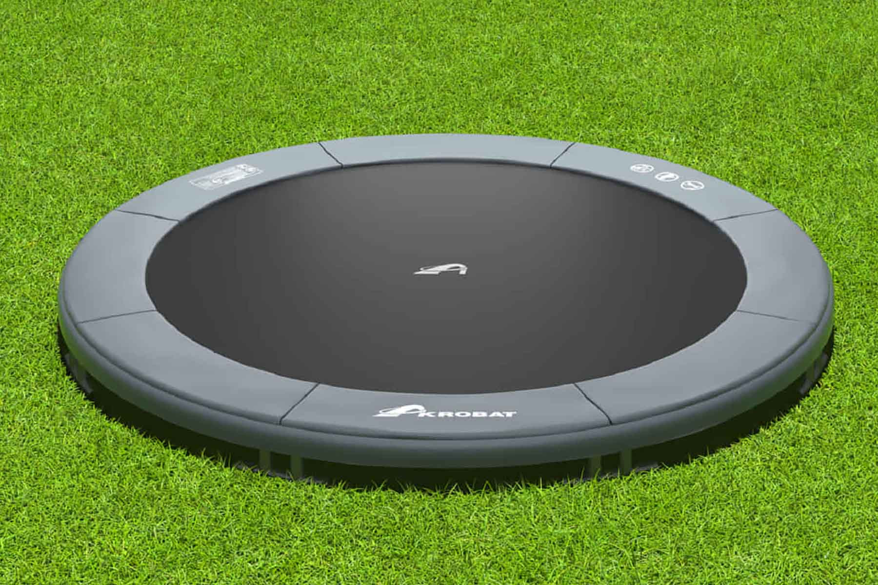 Akrobat Trampolin Orbit - Inground - 244 cm - Anthrazit