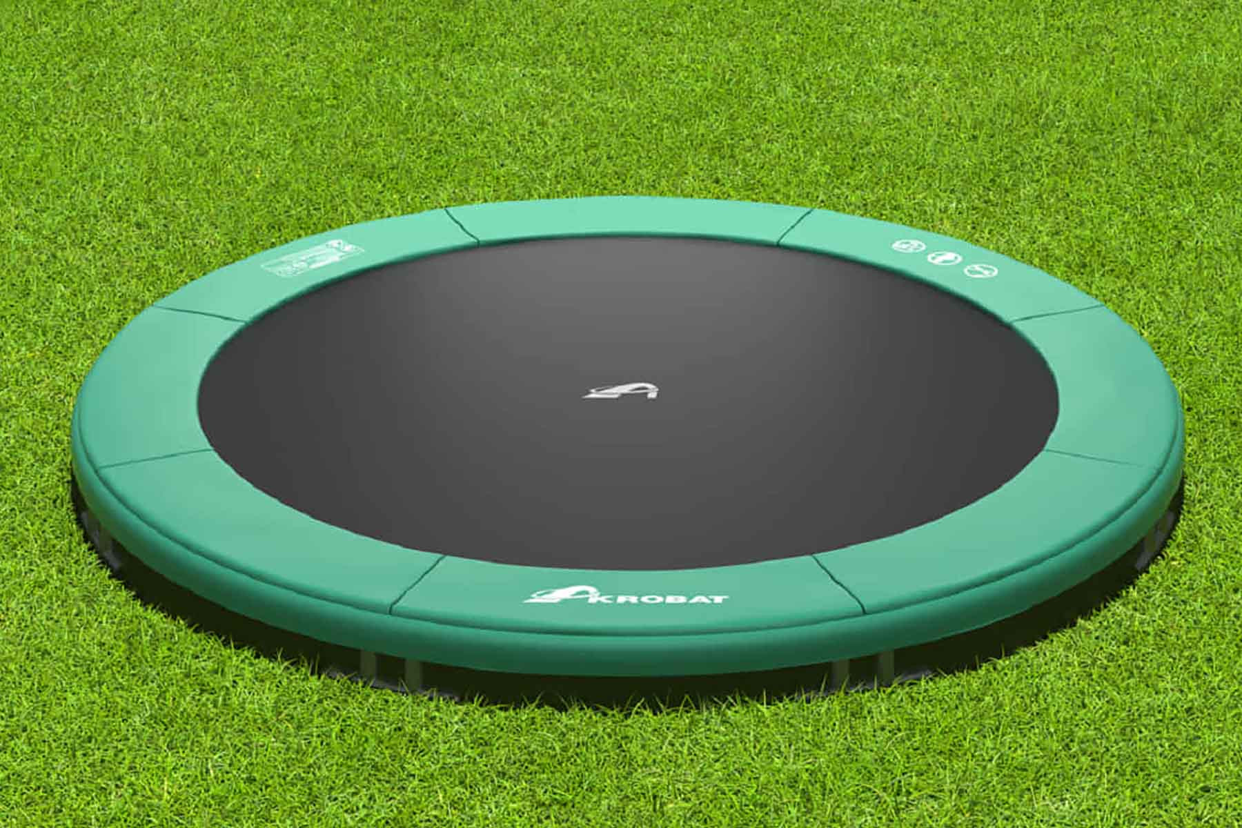 Akrobat Trampolin Orbit Inground - 365 cm - Grün