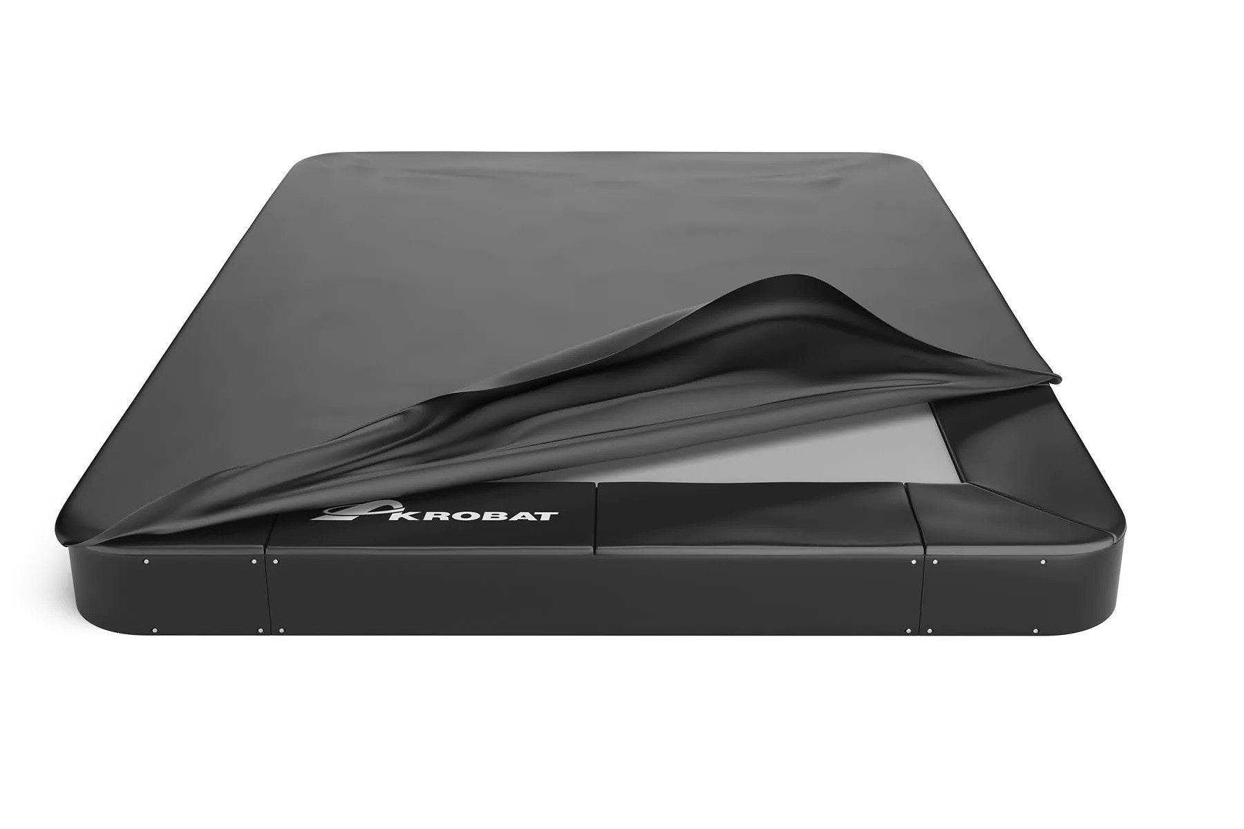 Akrobat Trampolinabdeckung - Flach zum Boden - 380 x 250 cm - Anthrazit