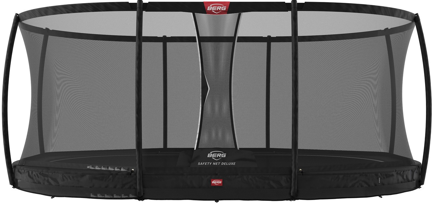 BERG Grand Champion trampolin InGround 520 cm Schwarz + Safety Net Deluxe