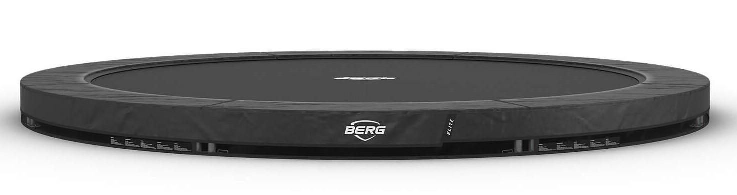 BERG SPORTS Elite rundes InGround Trampolin 430cm - Anthrazit Grau