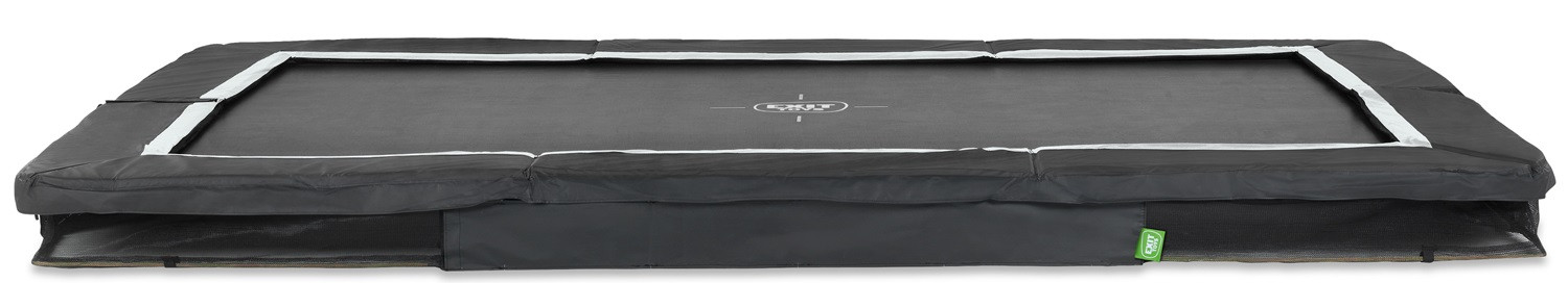 EXIT Trampolin Silhouette - Bodentrampolin - 305 x 214 cm - Schwarz / Weiß - Limited Edition