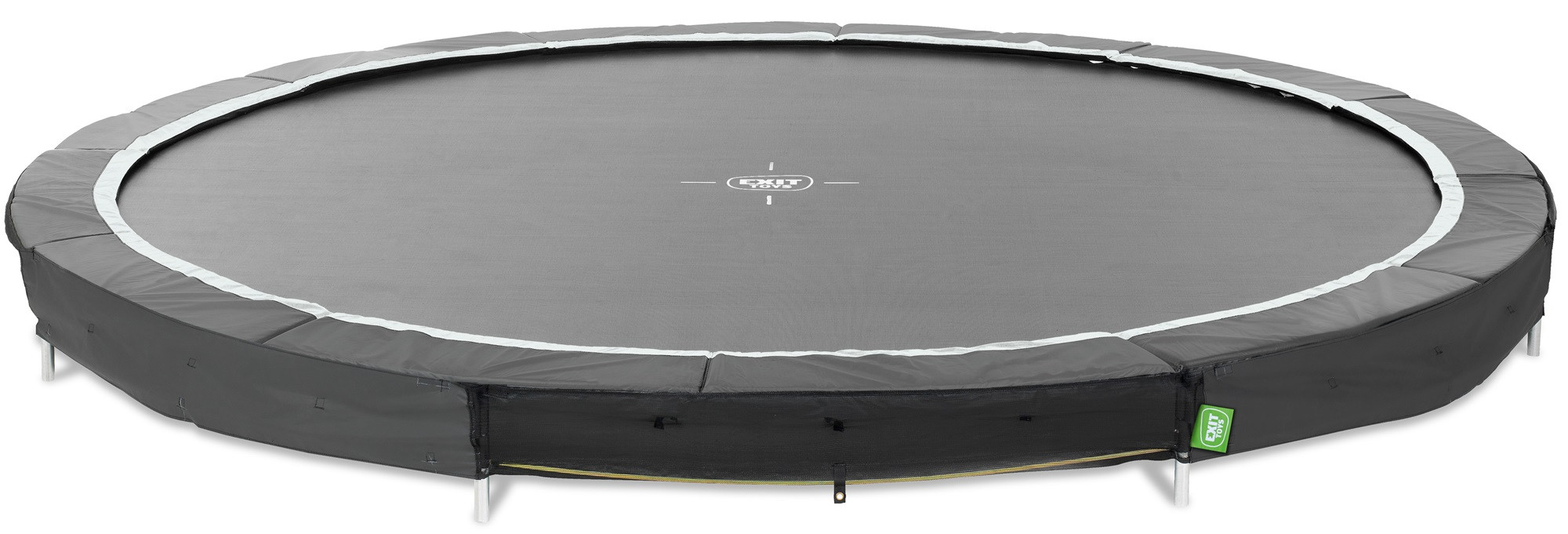 EXIT Trampolin Silhouette - Bodentrampolin - ø 427 cm - schwarz / weiß - Limited Edition