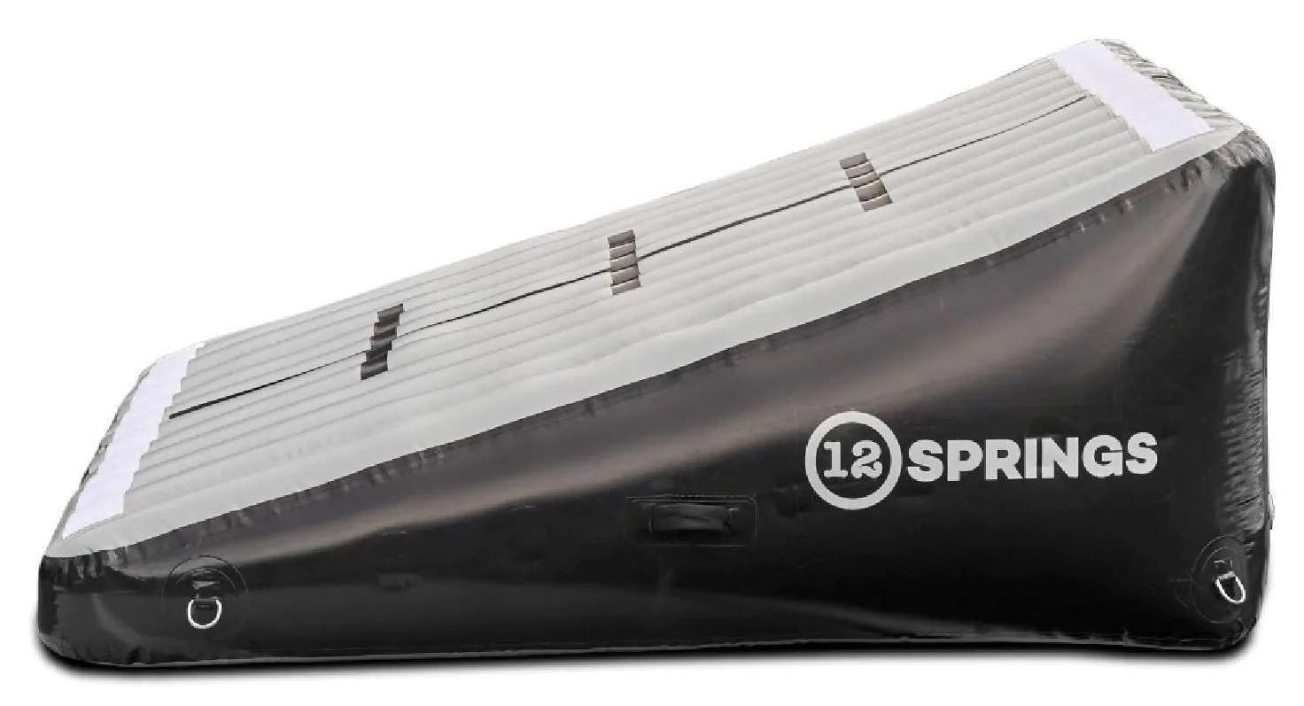 12SPINGS Rampe gewinkelt flach - L200 - B100 - H60 - Grau / Schwarz