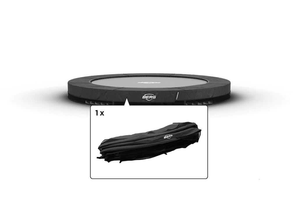 BERG Trampolin-Schutzrand Champion - InGround - 270 cm - Grau