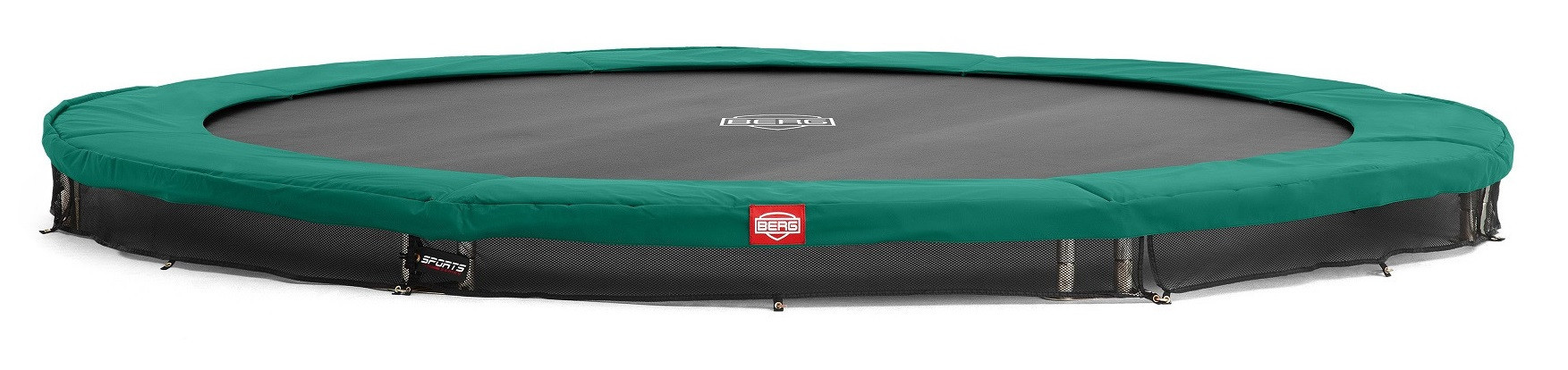 BERG Trampolin Favorit - InGround - rundes - 380 cm - Grün