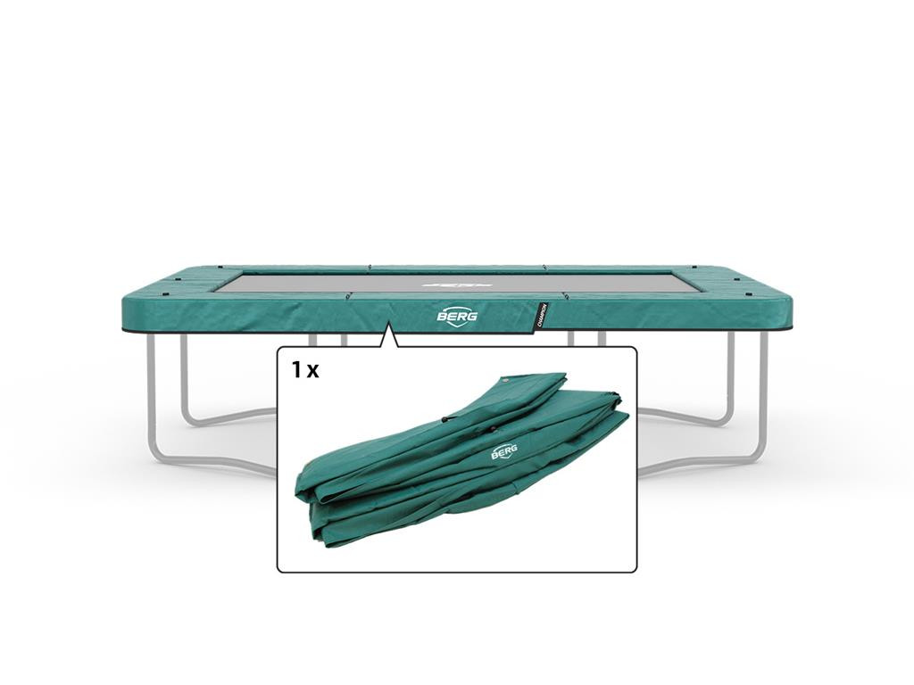 BERG Trampolin Safeguard Ultim Champion - 330 x 220 cm - Grün