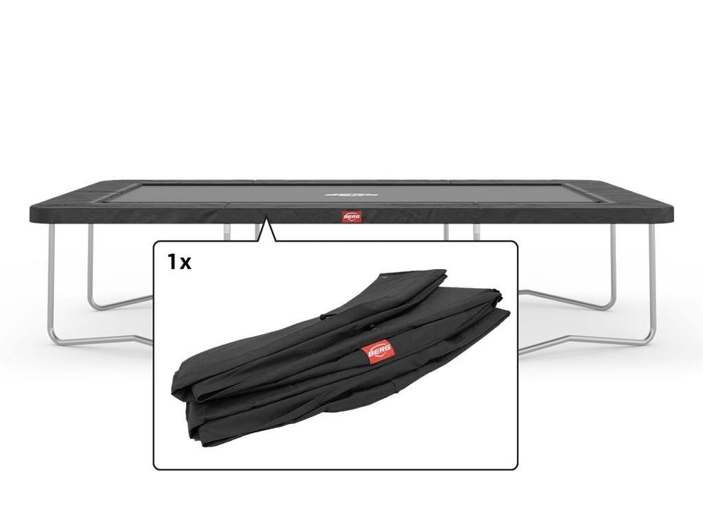 BERG Trampolin-Schutzrand Ultim Favorit - 410 x 250 cm - Grau