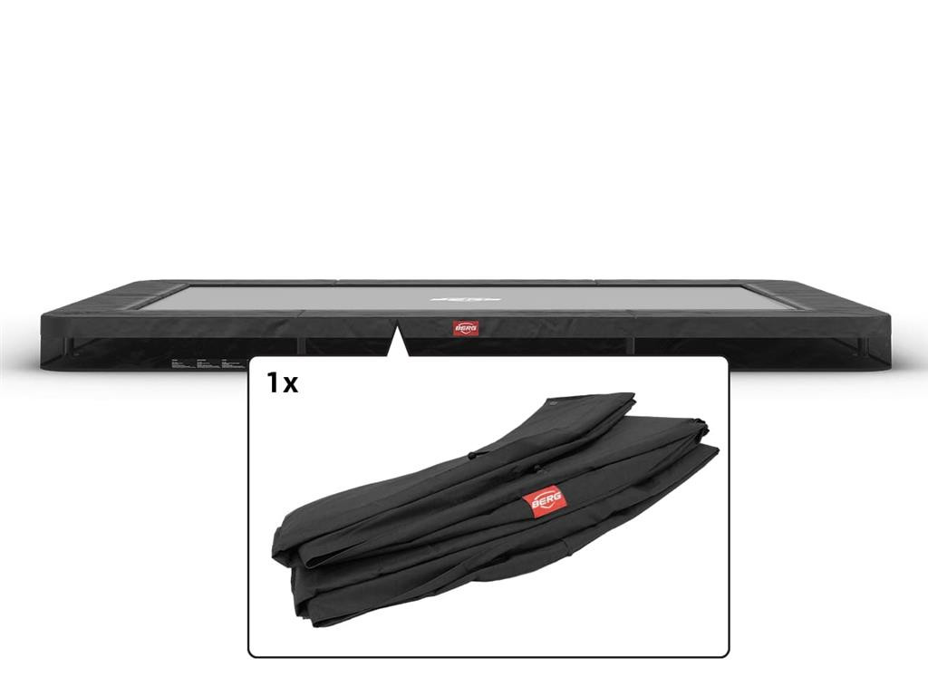 BERG Trampolin-Schutzrand Ultim Favorit - InGround - 410 x 250 cm - Grau