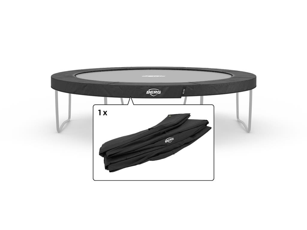 BERG Trampolin-Schutzrand Elite - 380 cm - Grau