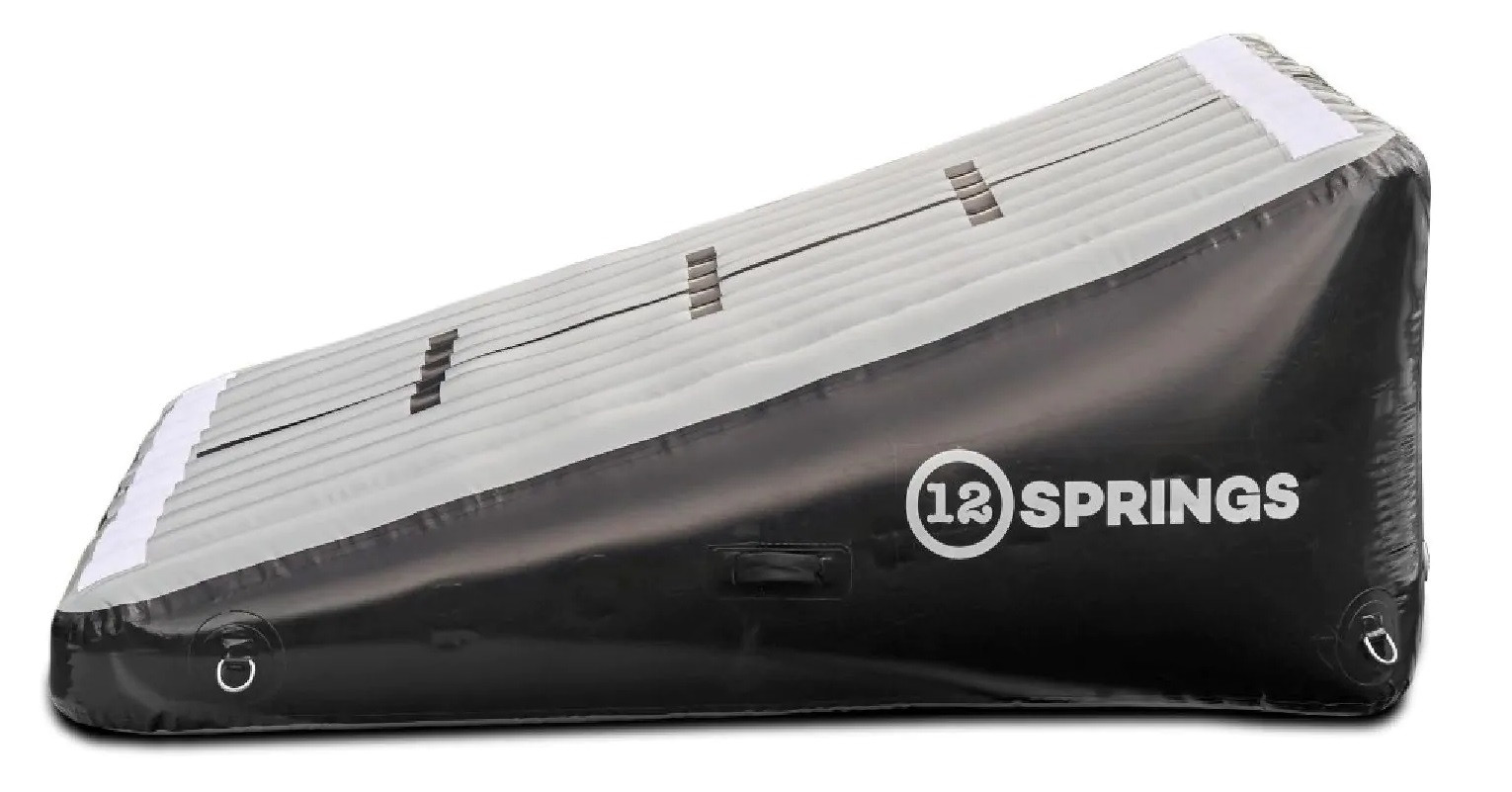 12SPINGS Rampe gewinkelt flach - L200 - B200 - H80 - Grau / Schwarz