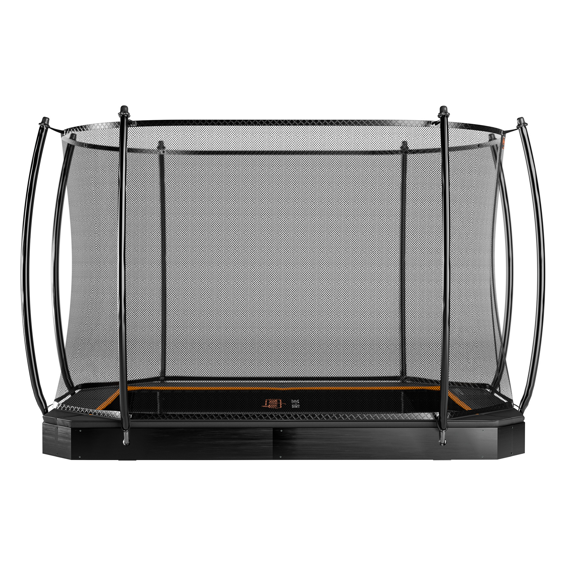 Avyna Pro-Line Flatlevel Trampolin mit Sicherheitsnetz - 340 x 240 cm (234) - Schwarz