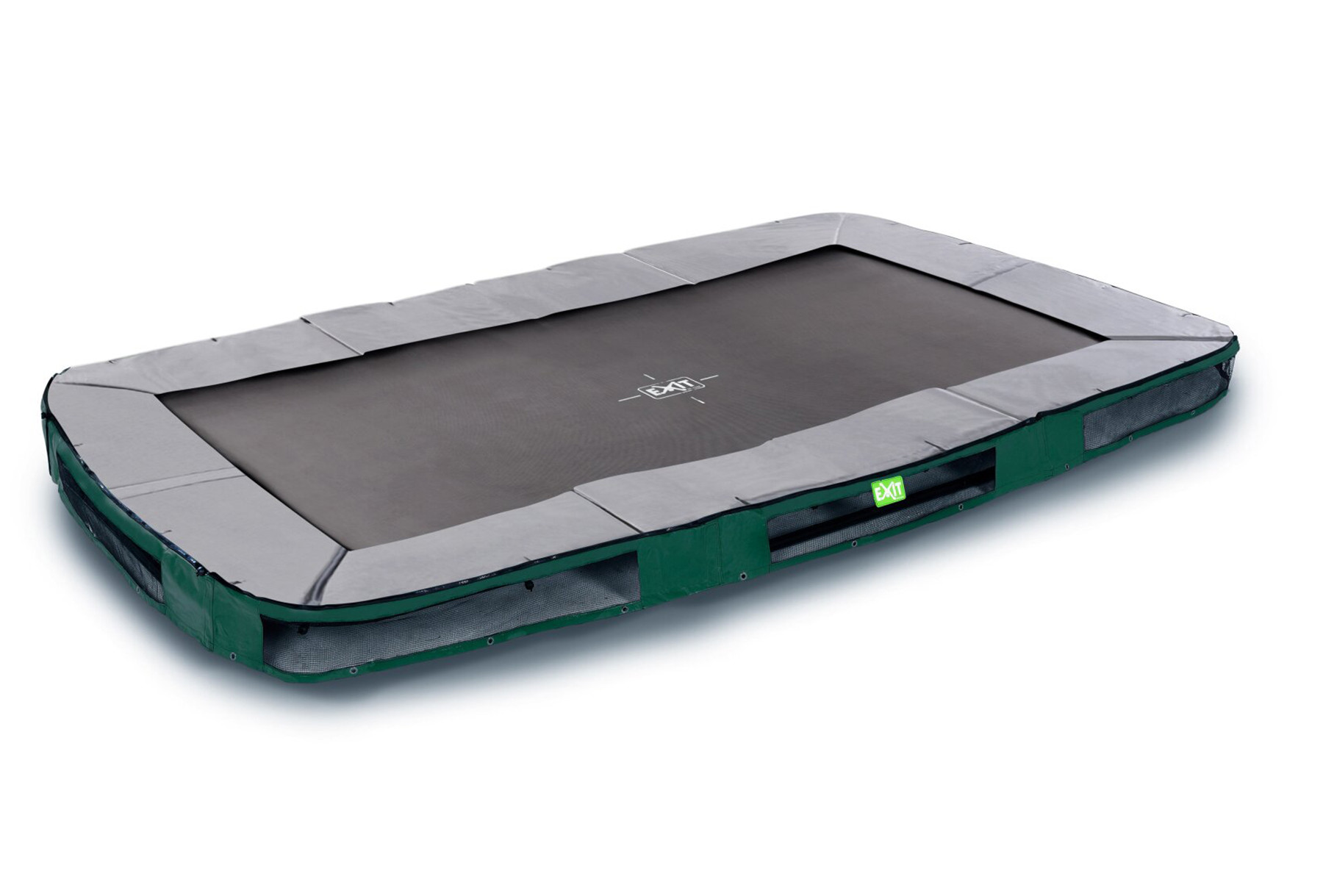EXIT Elegant sports Bodentrampolin 244x427cm - grün