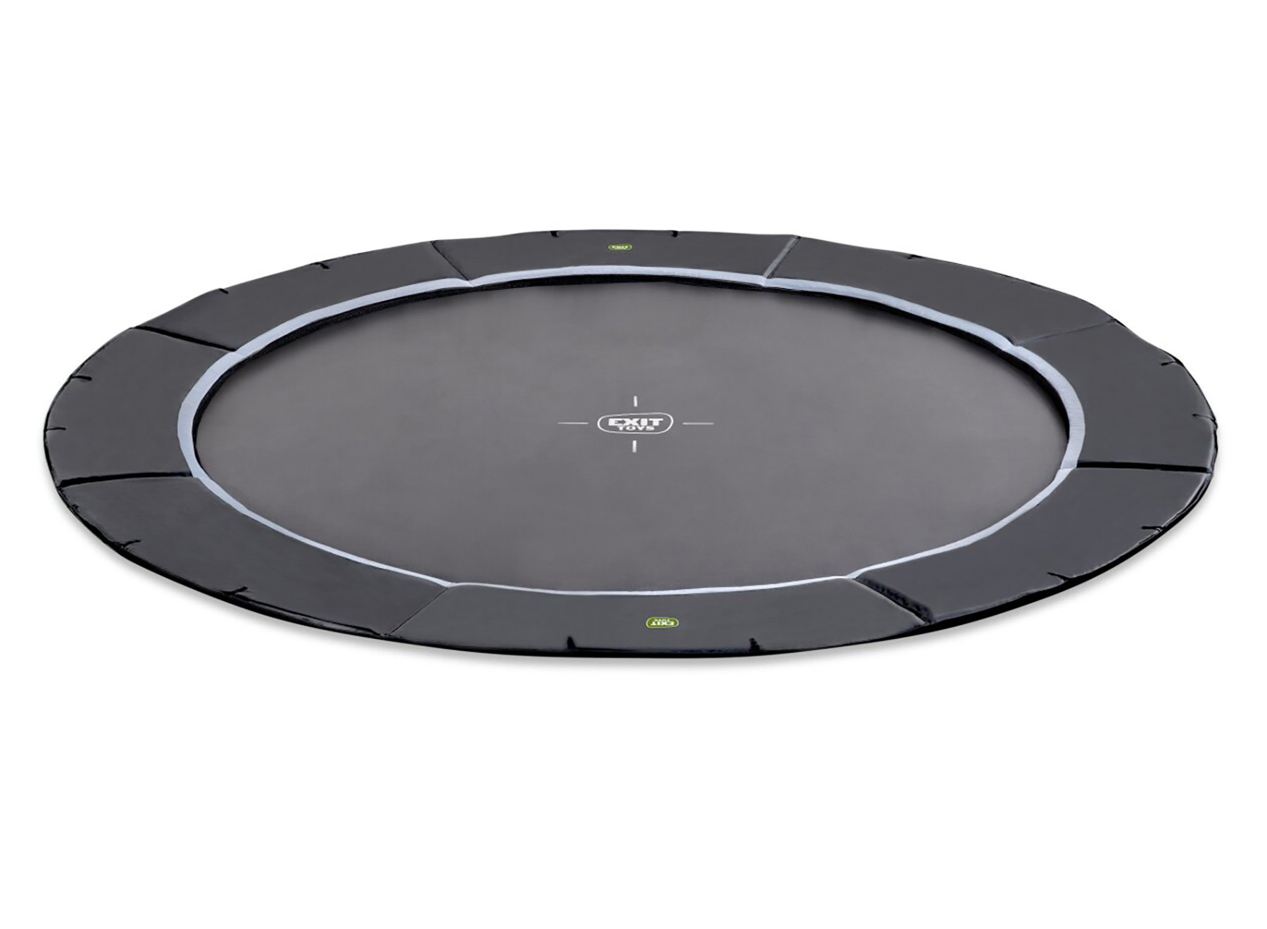 EXIT Dynamic ebenerdiges sports Trampolin ø366cm - schwarz