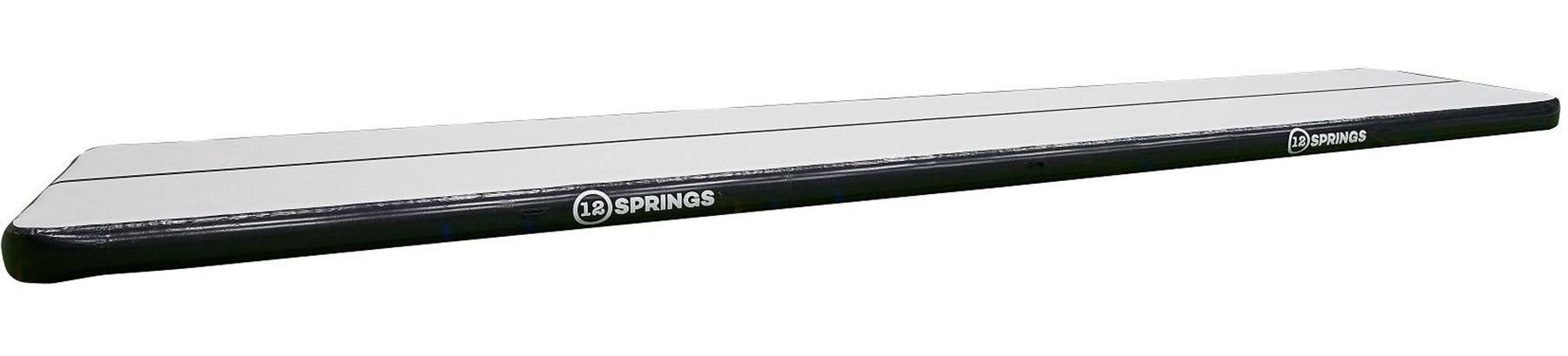 12SPRINGS Airtrack 1200 x 200 x 20 cm Plus - Schwarz
