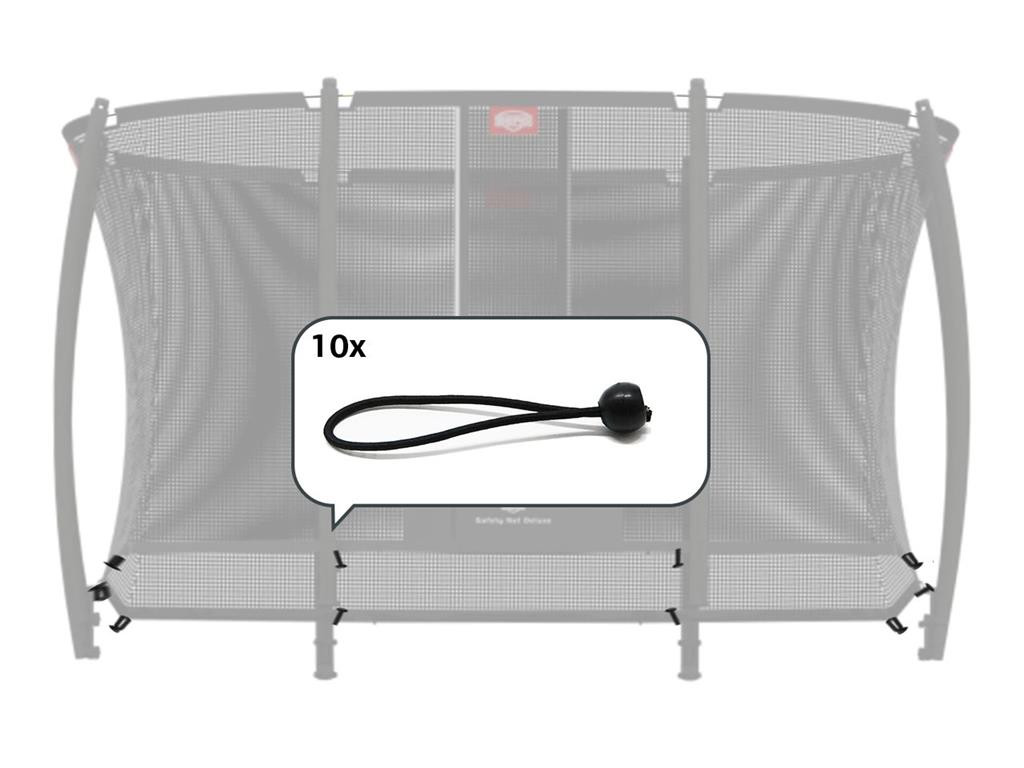 BERG Trampolin Sicherheitsnetz Deluxe - Gummibänder für die Unterseite des Netzes - 10 Stück